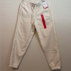 Puma Women’s Cream Fleece Joggers size medium